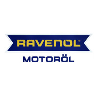 Наклейка RAVENOL Motoroel цвет.желтый/синий с обводкой 250х75 мм